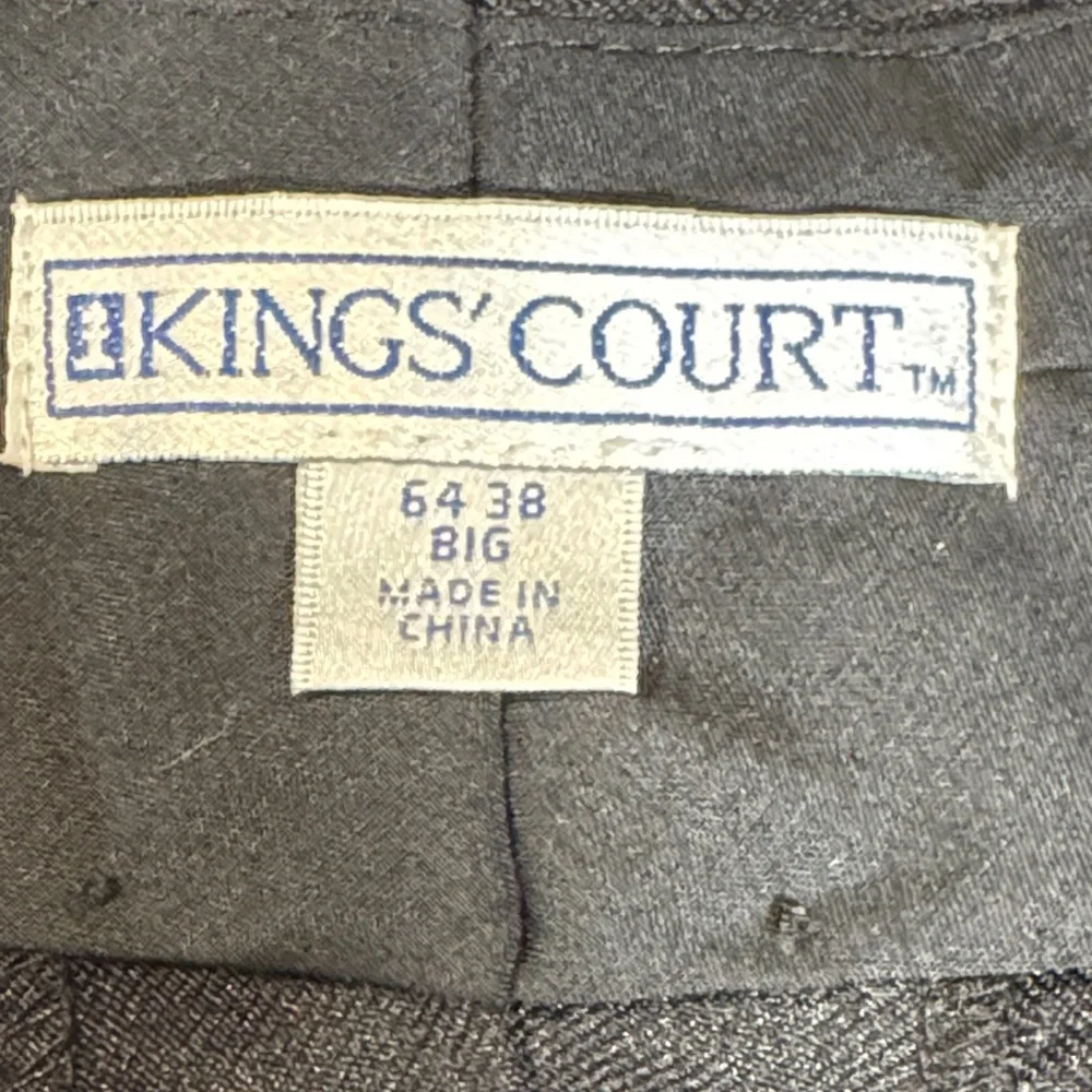 Big & Tall Men’s Black Dress Pants, size 64, length 32 1/2. - Picture 2 of 4